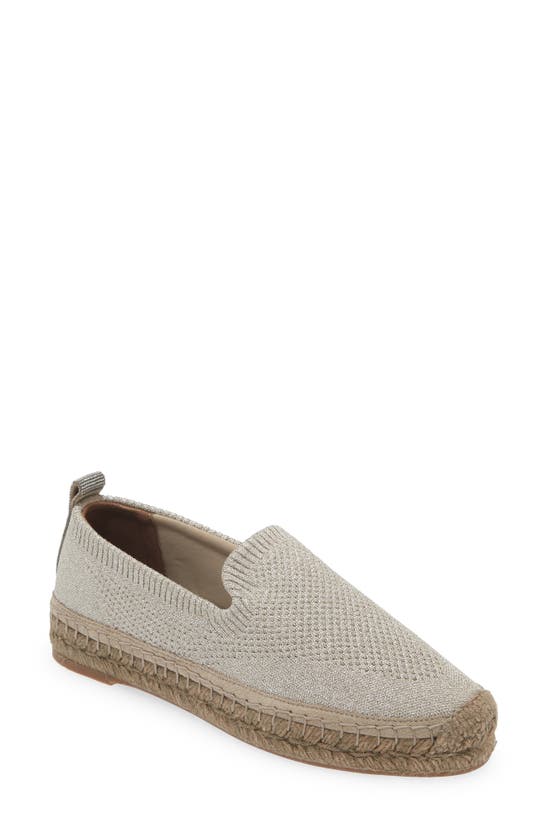 Brunello Cucinelli Monili Pull Tab Knit Espadrille In Gold