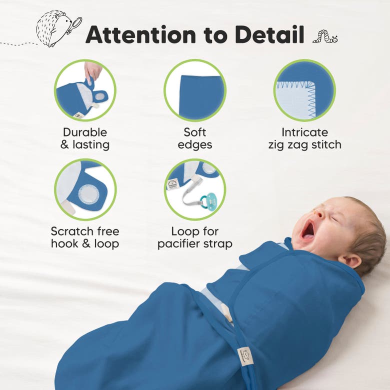 Shop Keababies 3-pack Soothe Swaddle Wraps In Frost