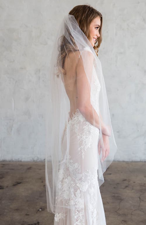 Brides & Hairpins Charlie Tulle Knee Length Veil in Ivory at Nordstrom