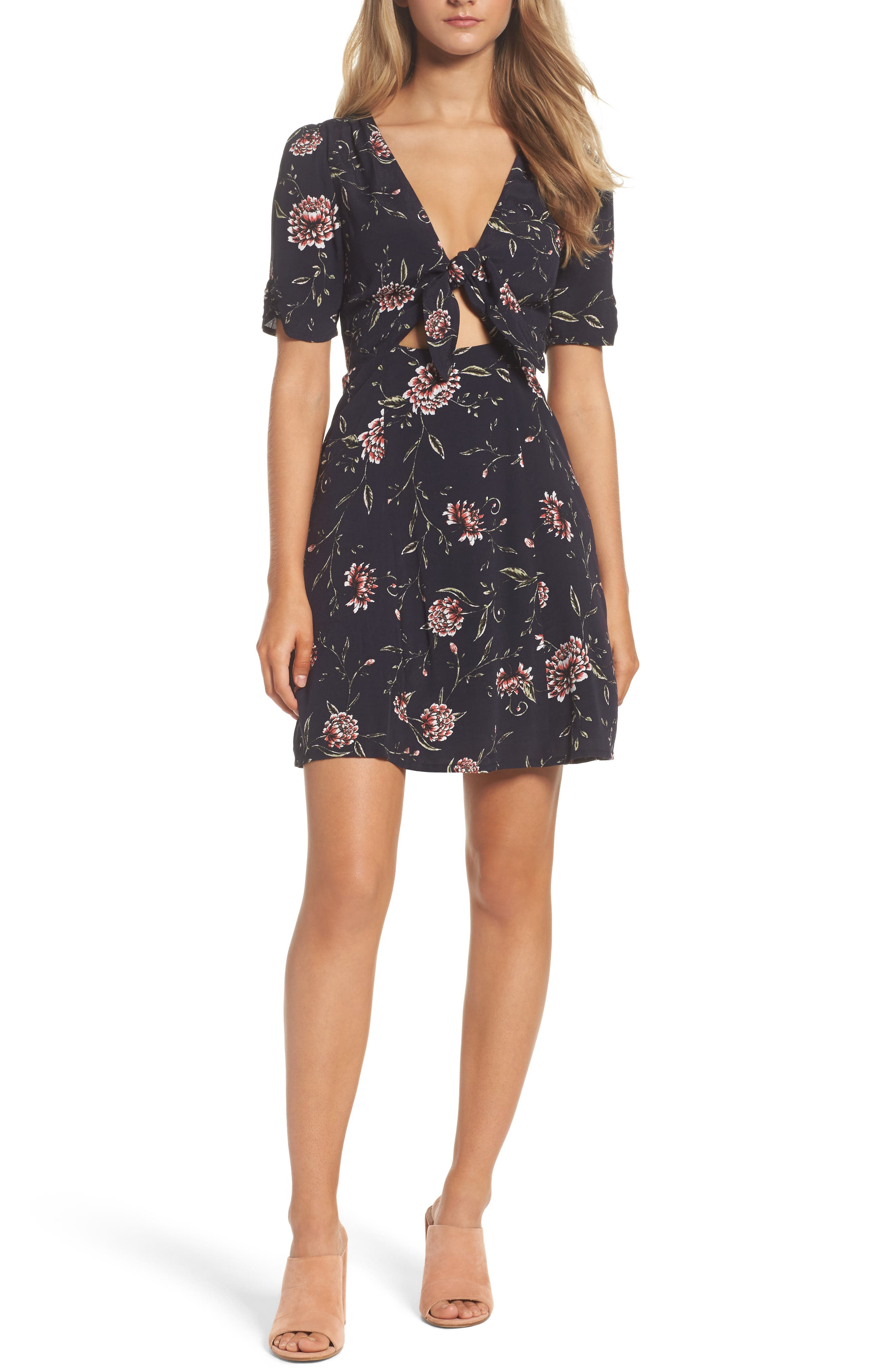 tie front dress nordstrom