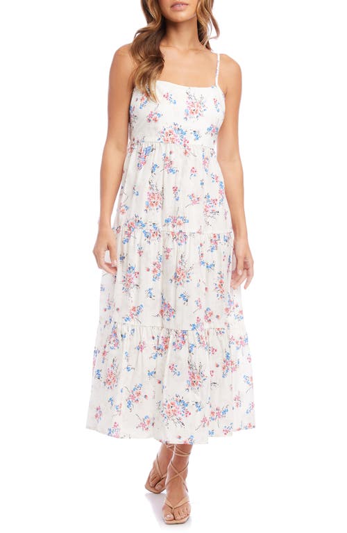 FIFTEEN TWENTY Tie Back Cotton Maxi Dress in Floral Print
