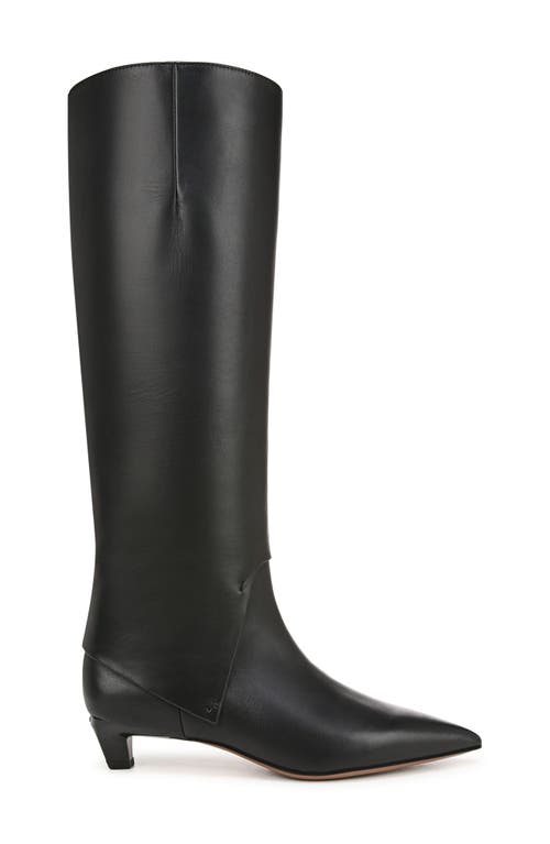 Shop Franco Sarto Martin Pointed Toe Knee High Boot In Black