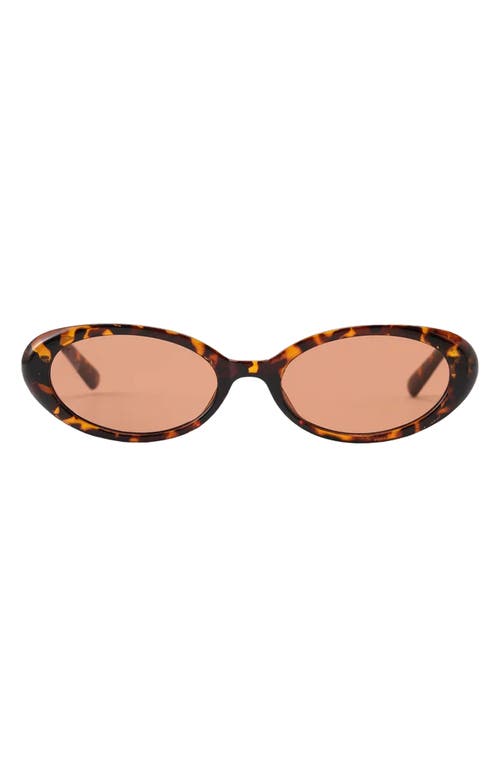 Shop Fifth & Ninth Taya 53mm Polarized Oval Sunglasses In Torte/brown