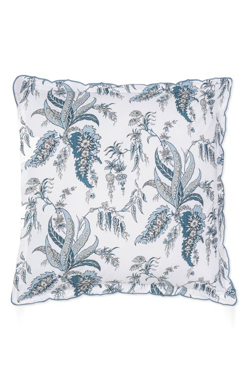 Matouk Apolline 500 Thread Count Cotton Percale Pillow Sham In Mediterranean