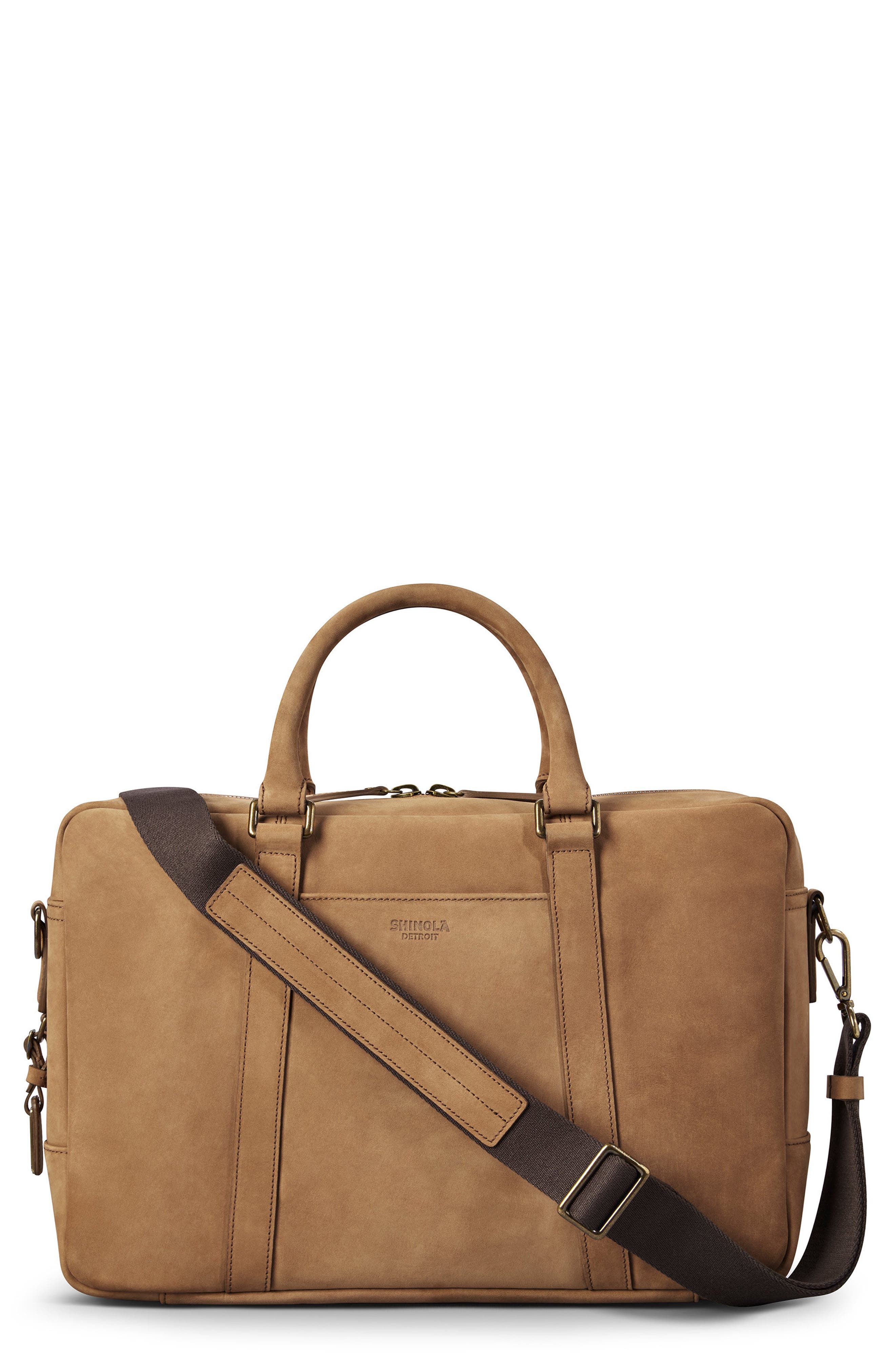 shinola leather briefcase