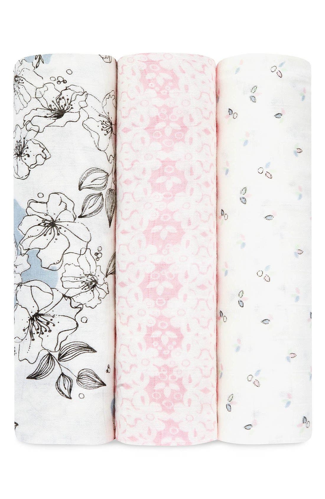aden + anais 'Silky Soft' Swaddling Cloths (3Pack) Nordstrom