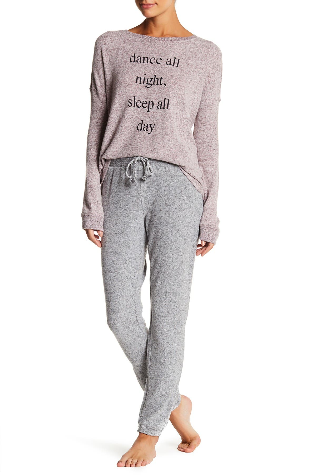 brushed skinny joggers