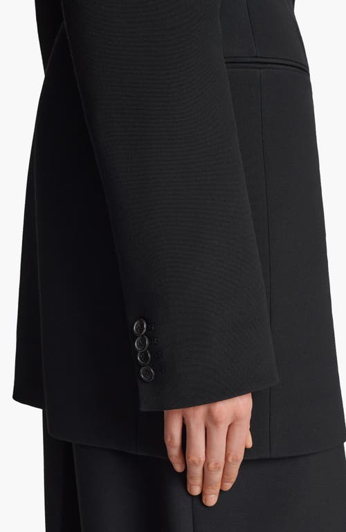 Khaite Garothy Cropped Suiting Jacket In Black