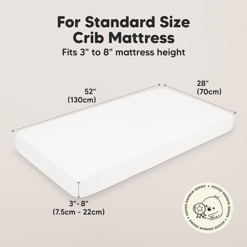 Keababies Isla Fitted Crib Sheets In Soft White