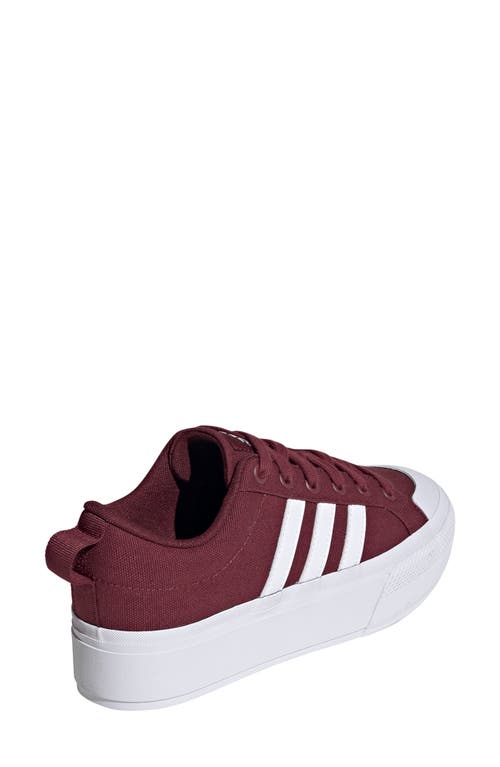 Shop Adidas Originals Adidas Bravado 2.0 Platform Skate Sneaker In Red/white/white