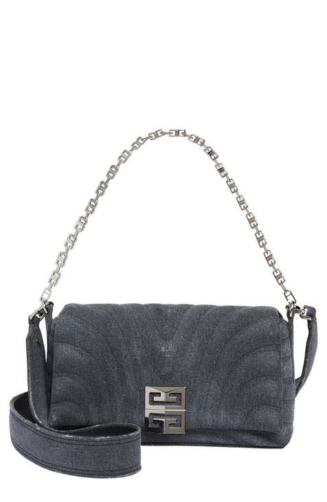 Givenchy Small 4g Quilted Crossbody Bag In Patent Leather in