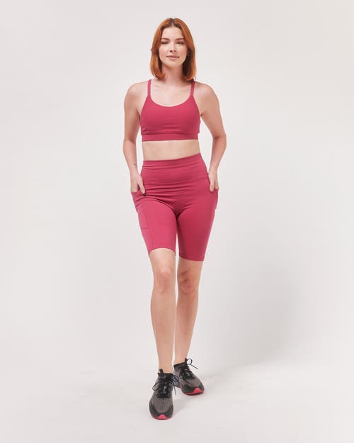 Shop Rebody Active Cammie Cloudlux Bra In Fuschia