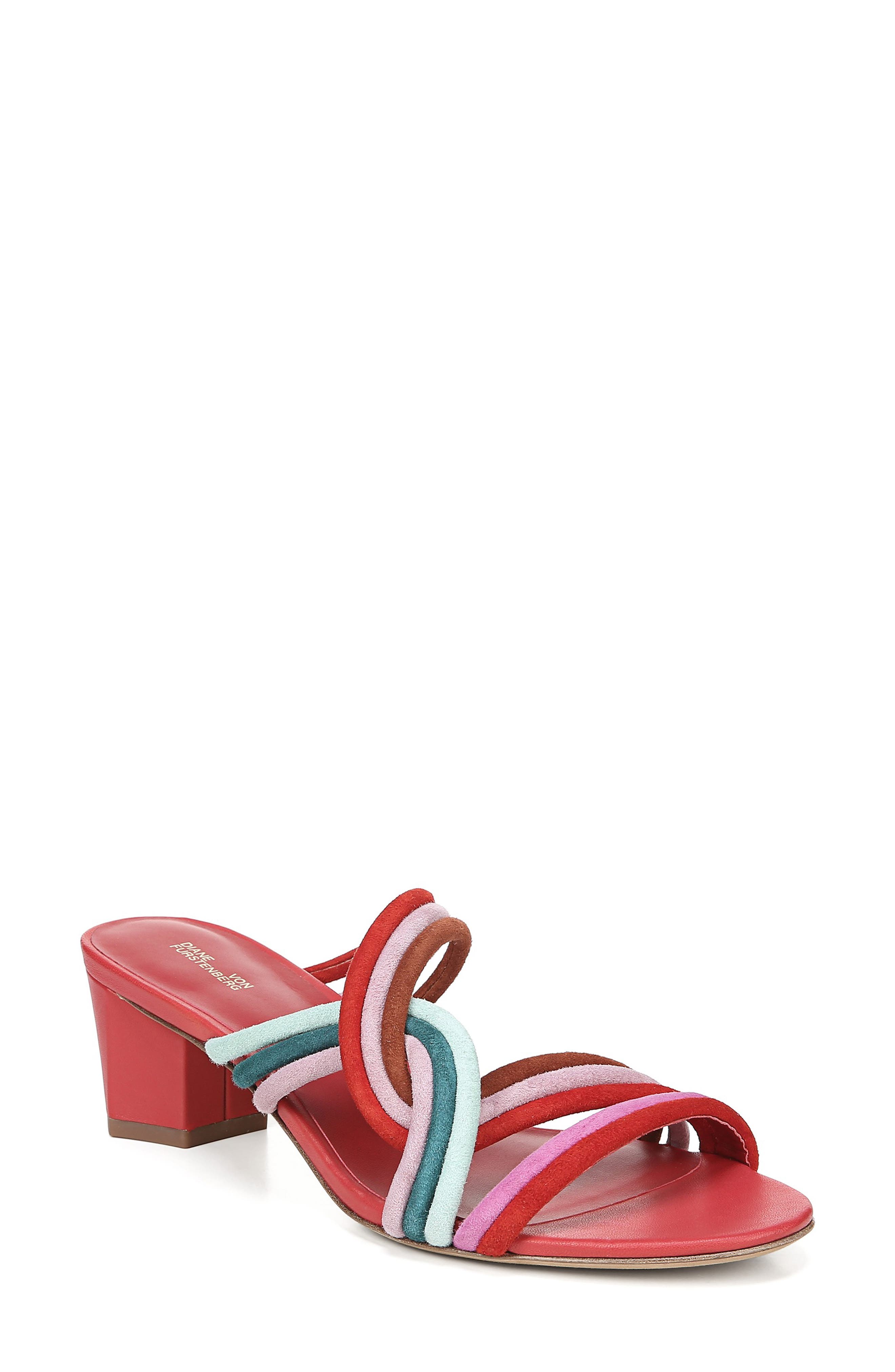 Diane Von Furstenberg Jada Sandal, Red