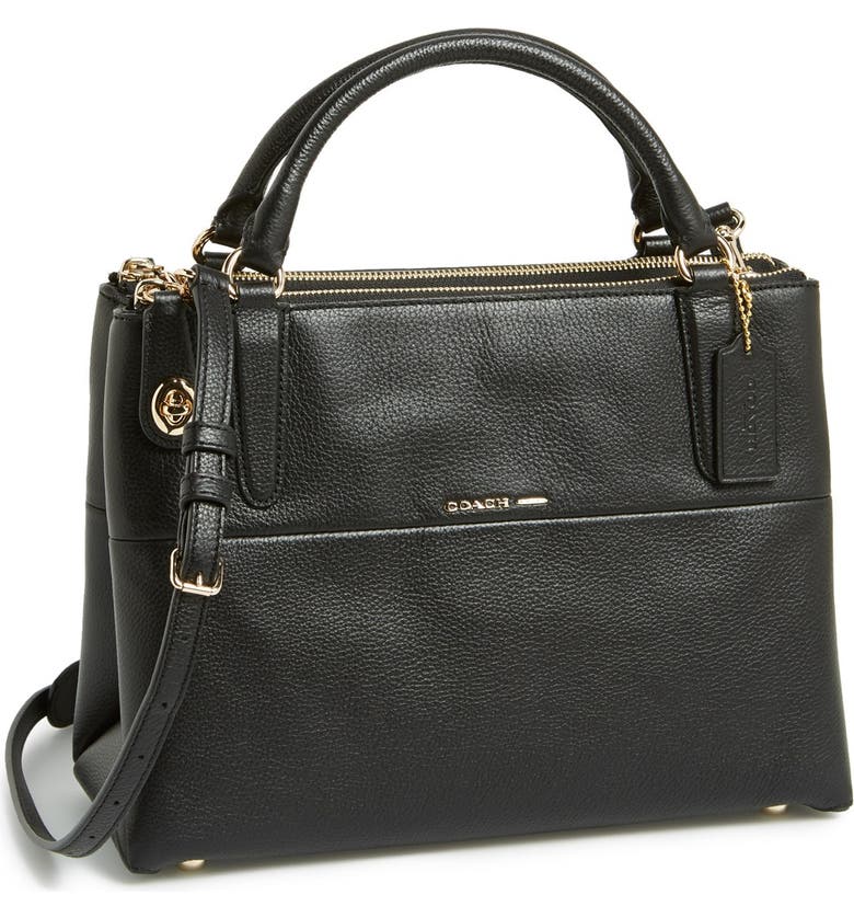 COACH 'Small Turnlock Borough' Leather Satchel | Nordstrom