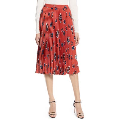 Halogen Pleated Skirt, Brown