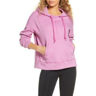 Free People Fp Movement Work It Out Hoodie, Pink