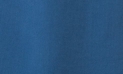 Akris Cotton Silk Button-front Polo Dress In Medium Denim