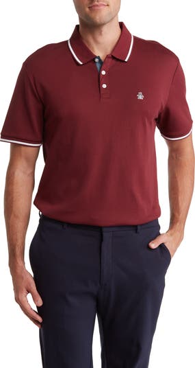 Tipped cotton online piqué polo shirt