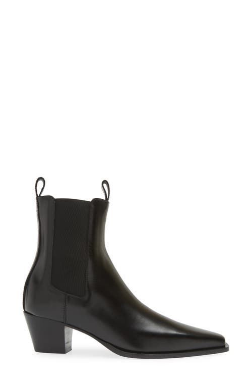 Shop Totême Toteme City Chelsea Boot In Black