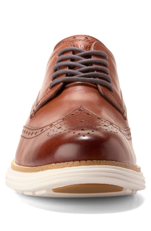 Shop Cole Haan Orignalgrand Remastered Wingtip Derby In Woodbury/ivory