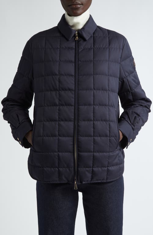 Moncler Square Quilted Down Puffer Jacket Starless Night at Nordstrom, Us