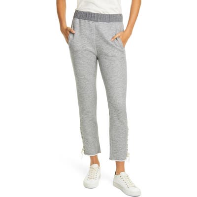 Rag & Bone Amelia Lace-Up Sweatpants, Grey