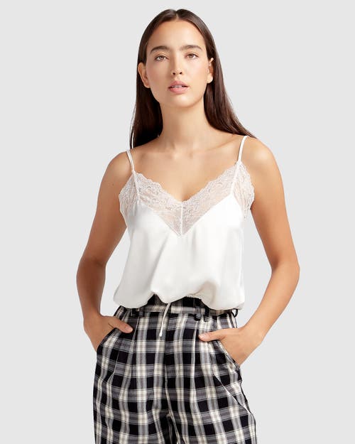 Belle & Bloom Friday Nights Lace Cami In White