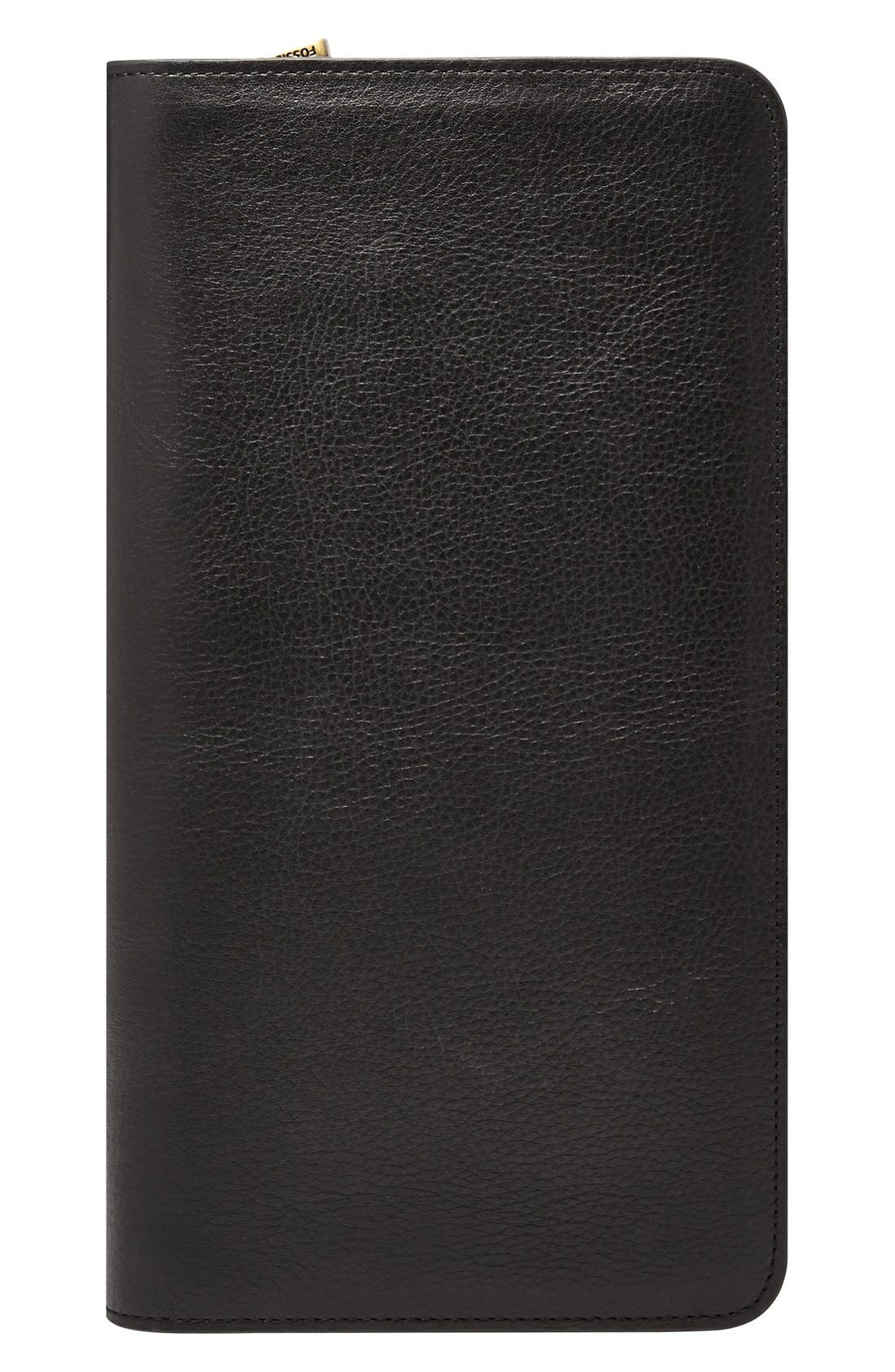 Fossil Leather Zip Passport Case Nordstrom
