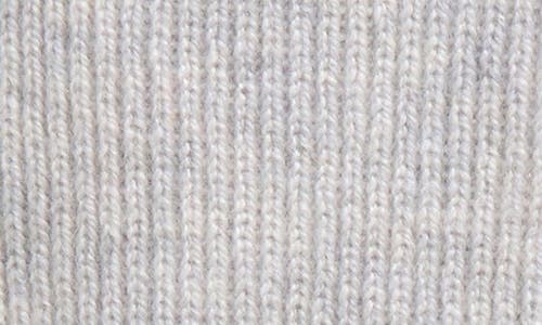 Johnstons Of Elgin Cashmere Rib Crew Socks In Grey