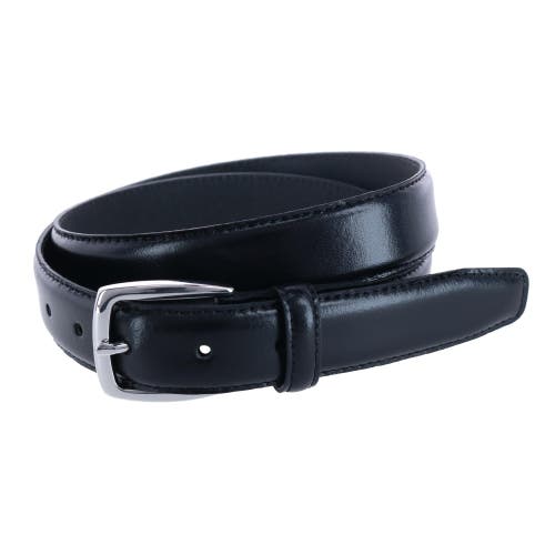 Shop Trafalgar Jameson 31mm Genuine Leather Dress Belt In Black