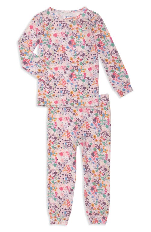 Shop Magnetic Me Floral Fitted Two-piece Pajamas In Isla