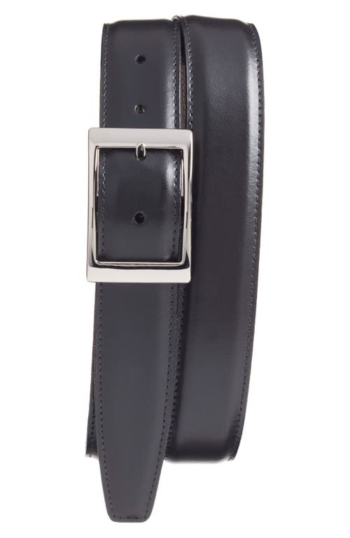 Torino Reversible Leather Belt Black/Brown at Nordstrom,