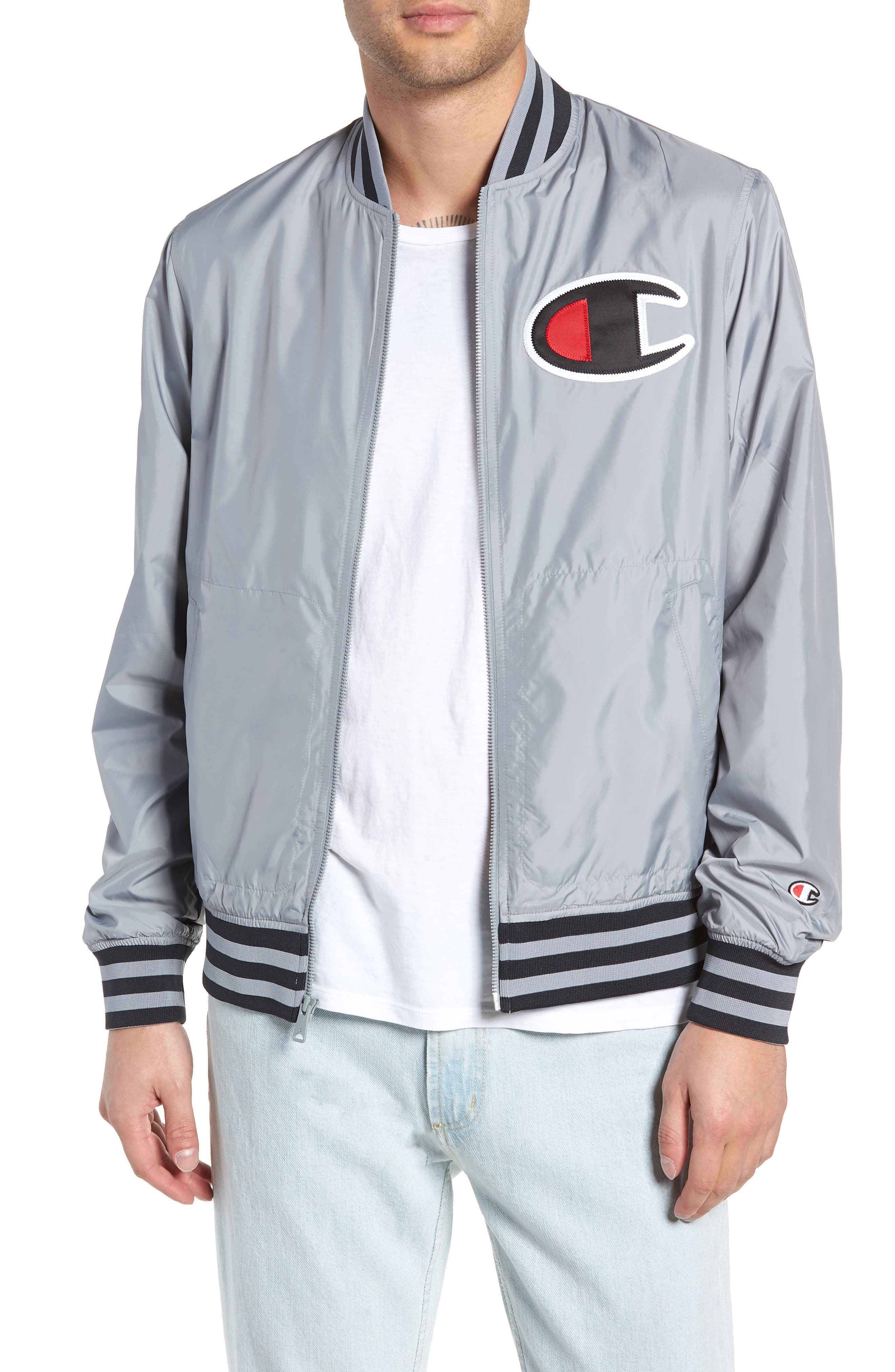 Champion Satin Baseball Jacket Nordstrom