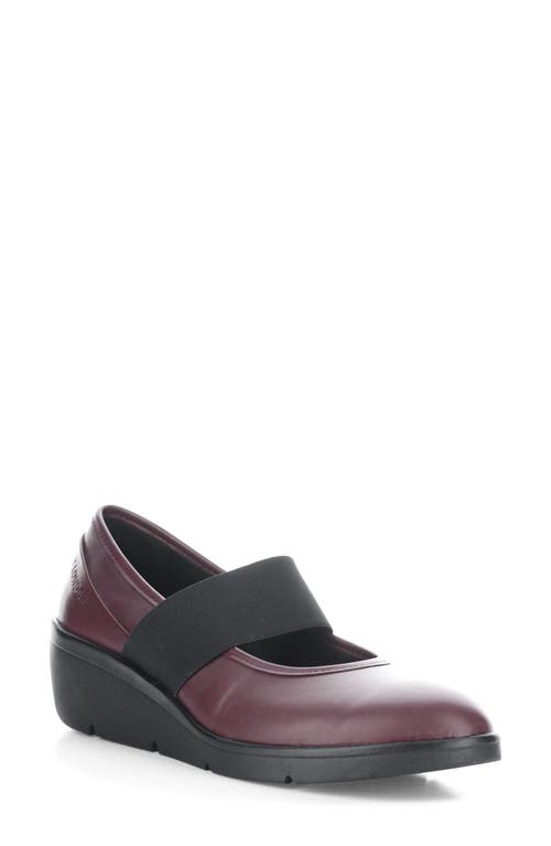 Shop Fly London Dakota Mary Jane Wedge In Bordeaux Dakota