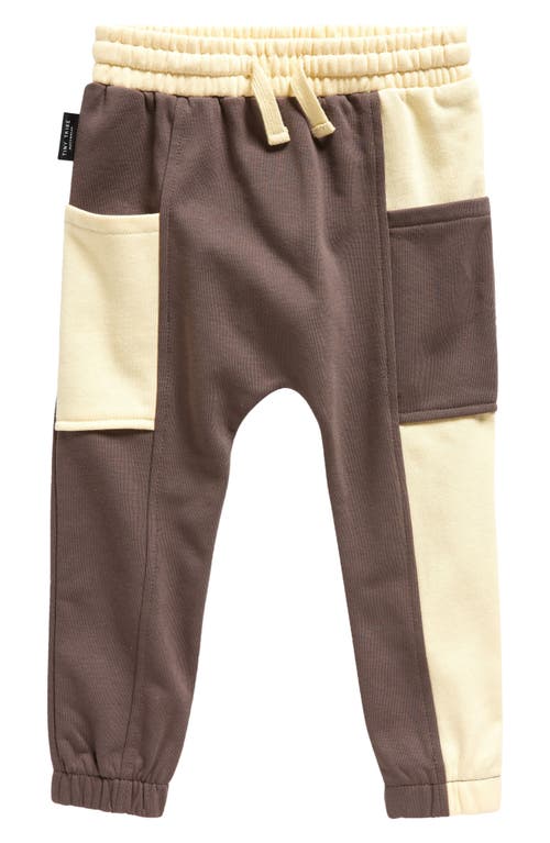 TINY TRIBE Kids' Colorblock Joggers in Iron