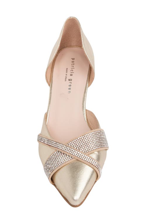 Patricia Green Milan D'orsay Pump In Gold Leather