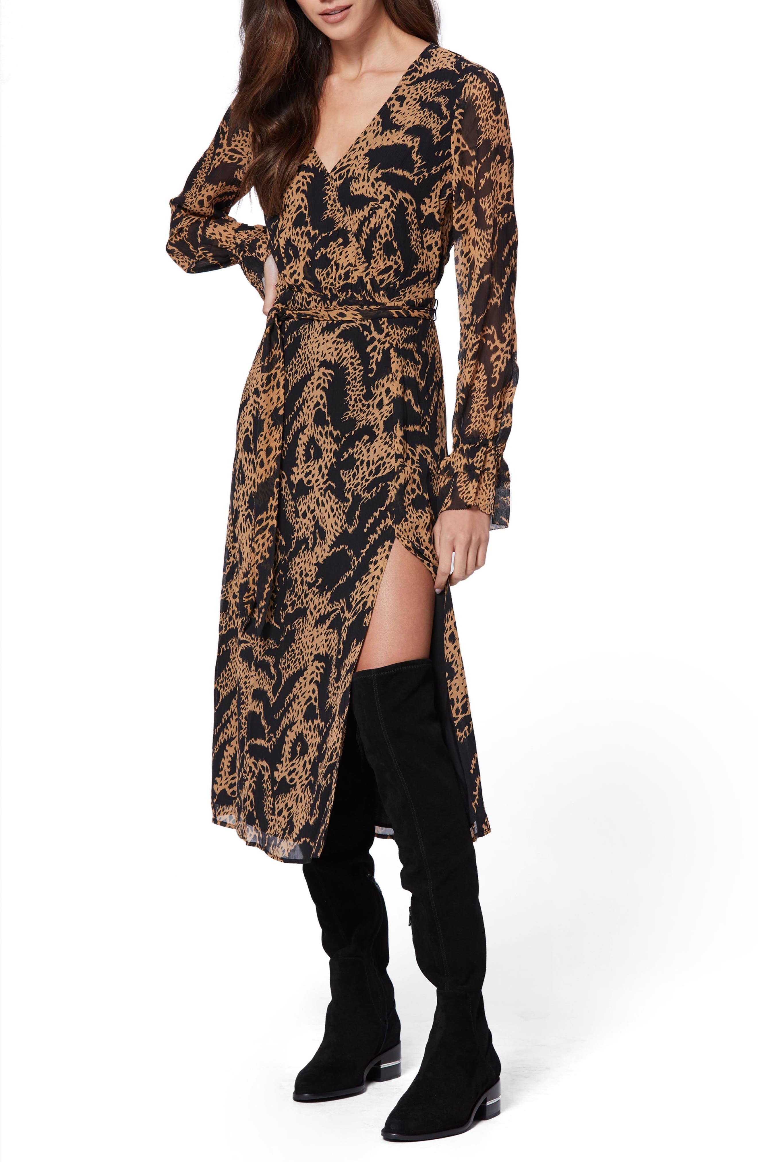 silk midi dress long sleeve