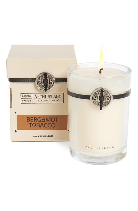 Archipelago Botanicals Signature Soy Wax Candle In Bergamot Tobacco