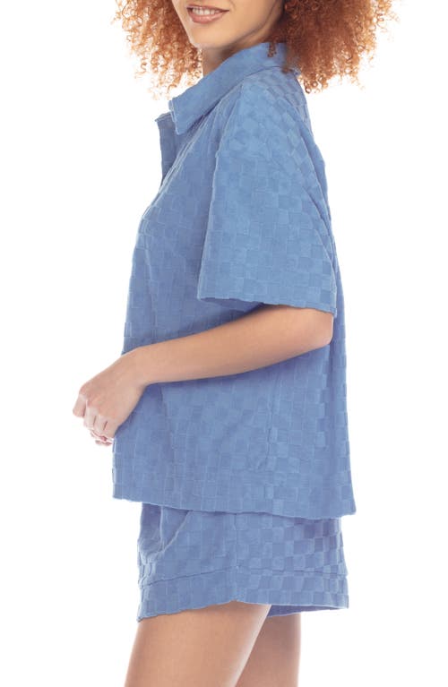 Honeydew Intimates Easy Does It French Terry Short Pajamas In Newport Check
