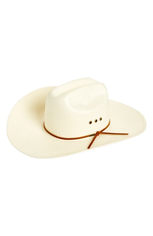 El Paso Straw Cowboy Hat in Off White