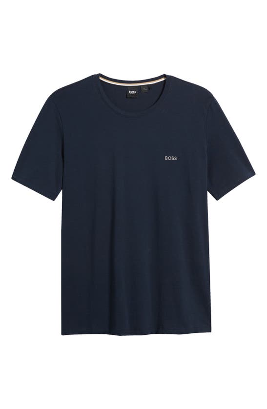 Shop Hugo Boss Mix Match Pajama T-shirt In Dark Blue