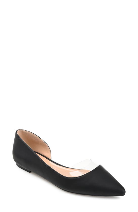 Journee Collection Mikki Pointed Toe Flat In Black