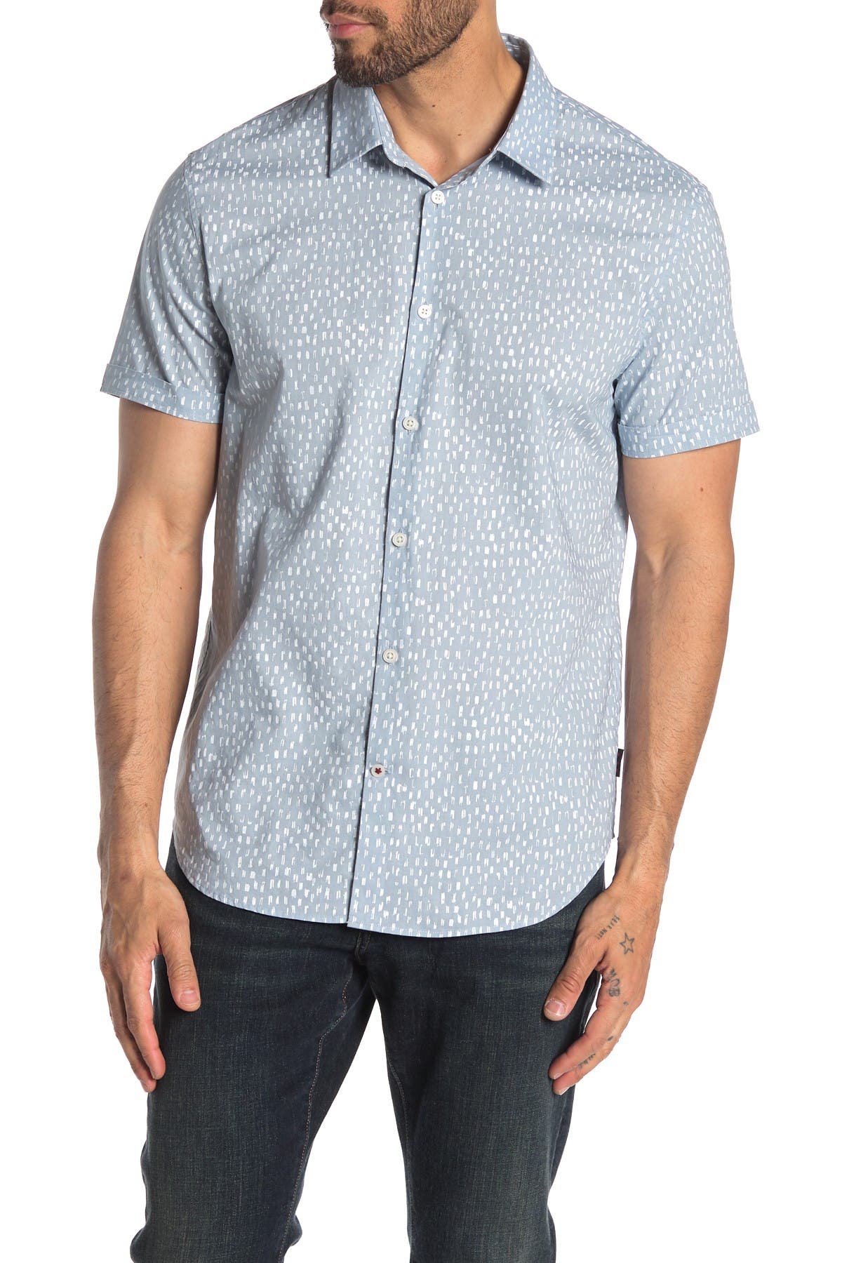 john varvatos denim shirt