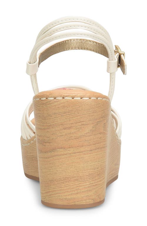 B O C By Børn Catalina Platform Wedge Sandal In Cream