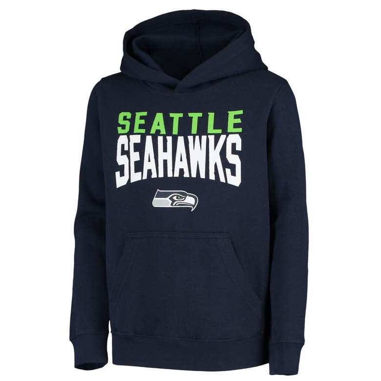 Outerstuff Big Boys College Navy, Heathered Gray Seattle Seahawks