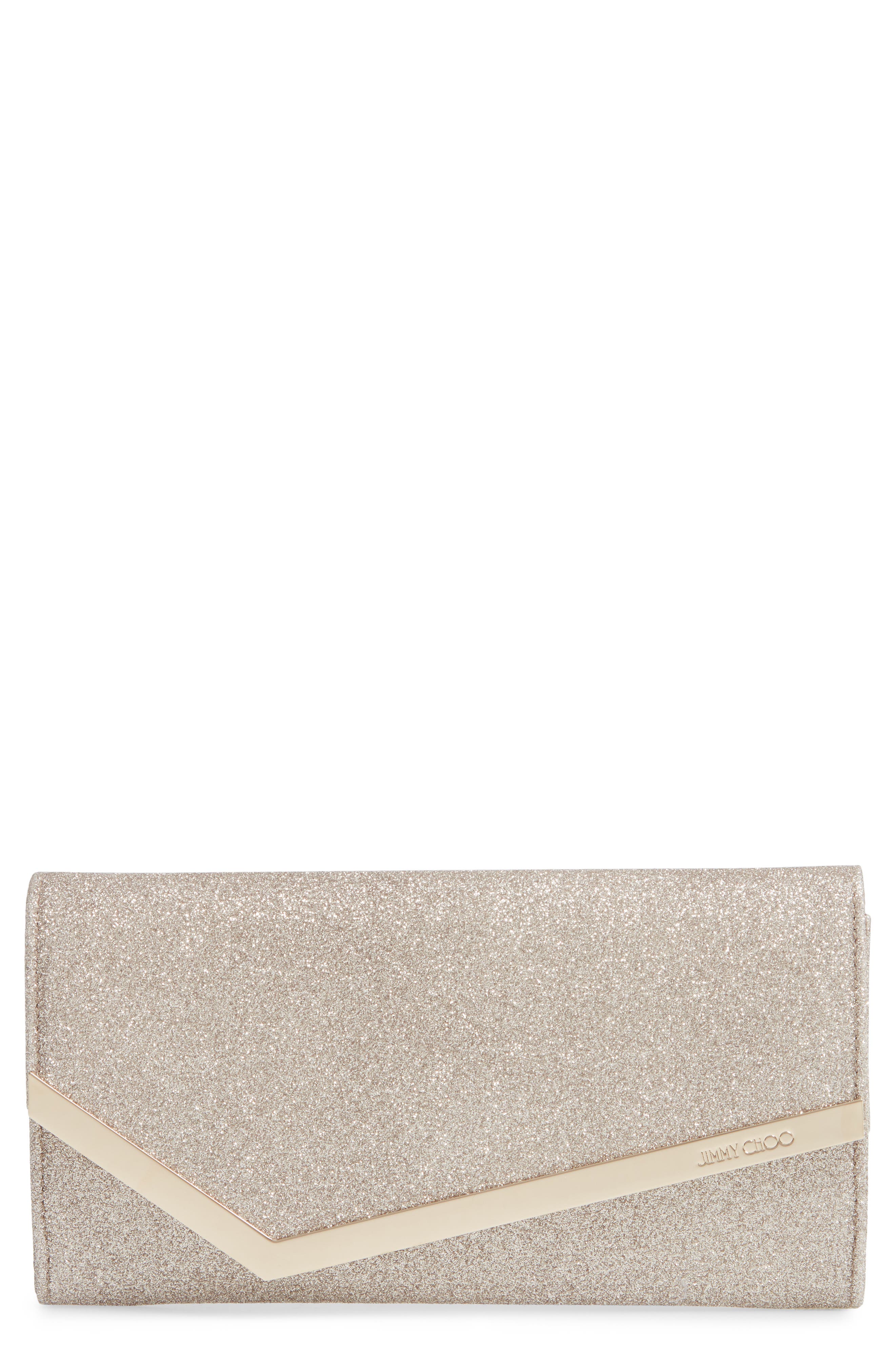 Jimmy choo emmie glitter clutch Clearance