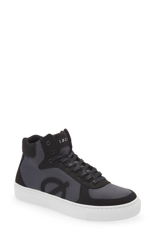 LOCI Eleven Mid Sneaker in Grey/Black