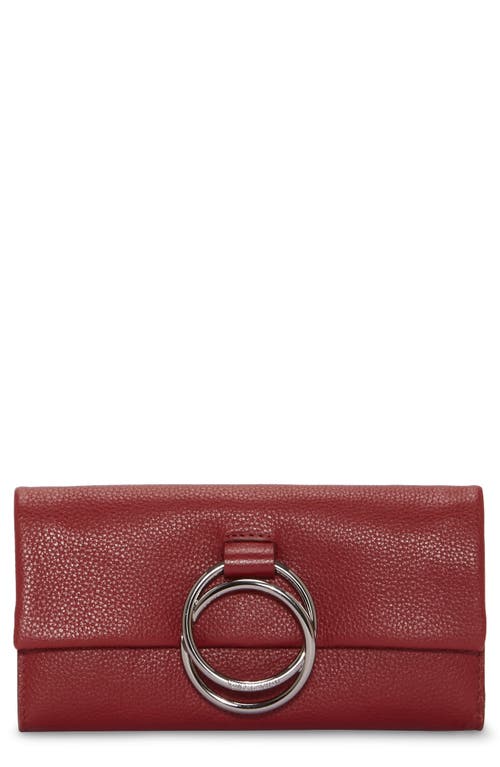 Vince Camuto Livy Leather Clutch Wallet in Fire Whirl