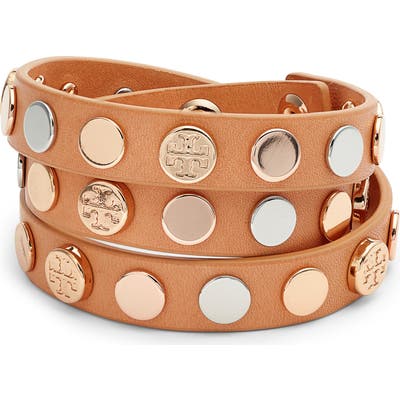 Tory Burch Logo Triple Wrap Bracelet