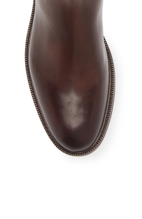 Brunello Cucinelli Leather Ankle Boots In Brown
